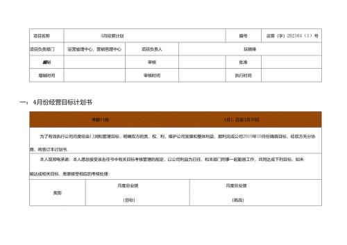 医美整形医院4月运营执行方案.docx