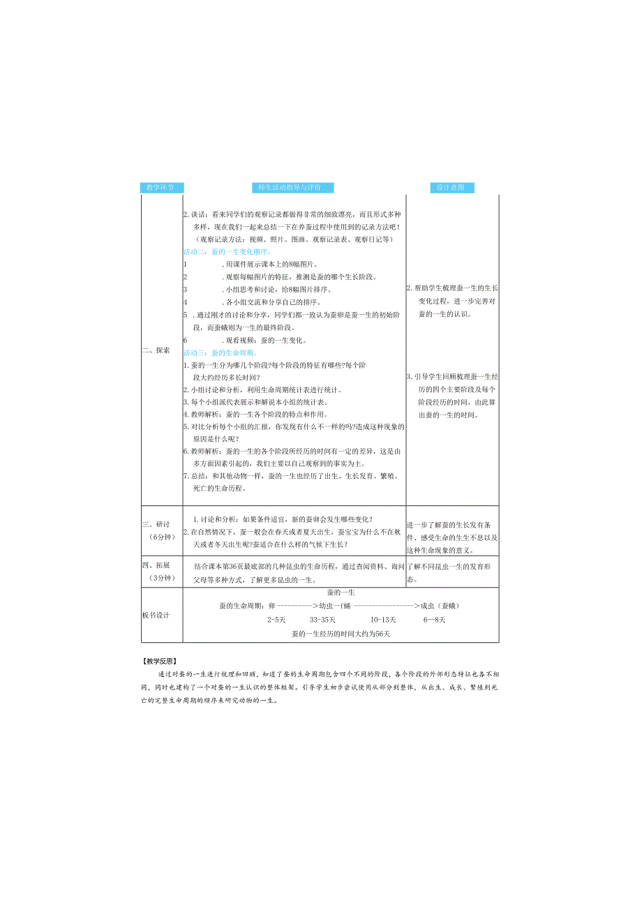 （2025春）科教版科学三年级下册《 蚕的一生》教案.docx_第2页