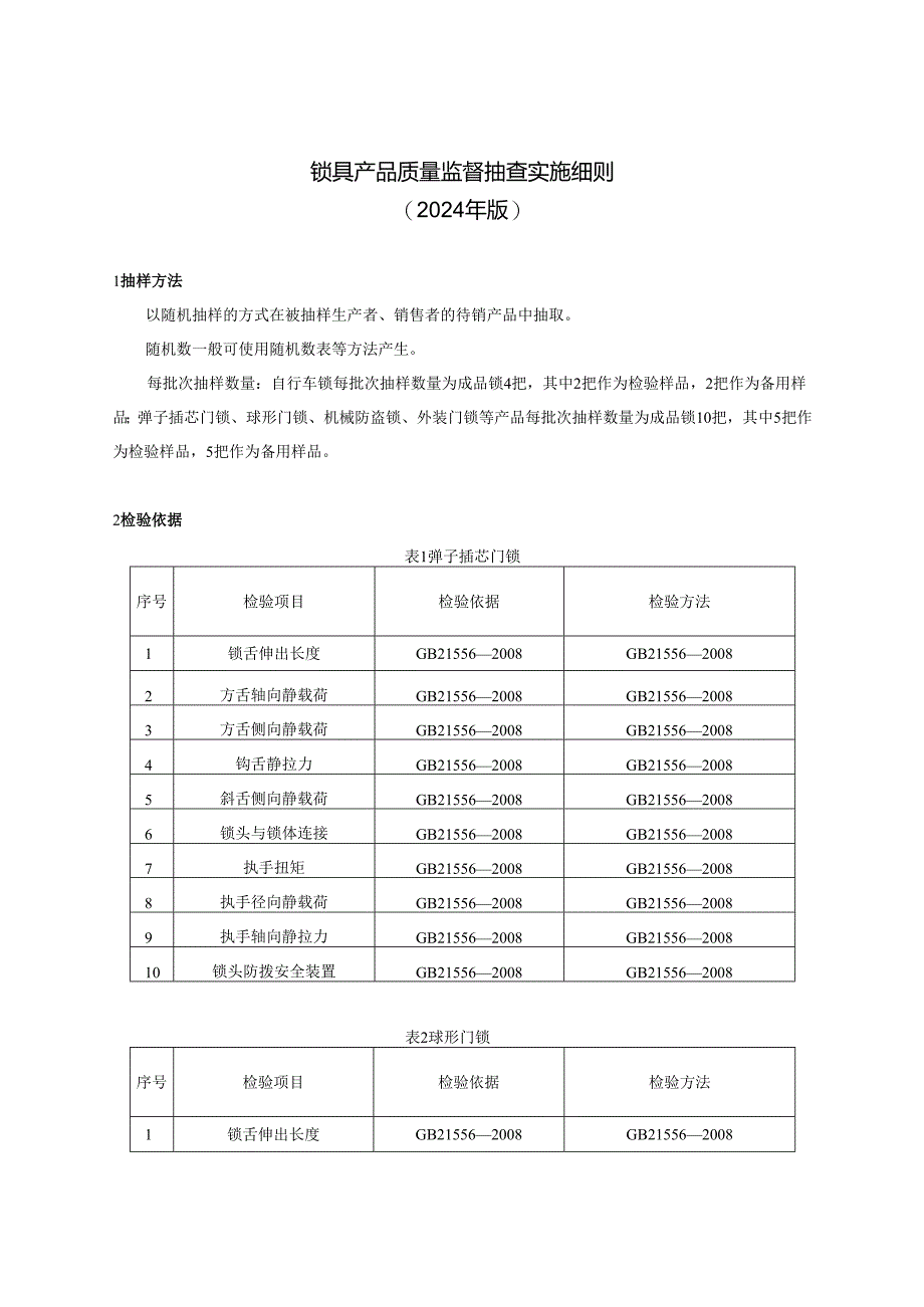 锁具产品质量河南省监督抽查实施细则.docx_第1页