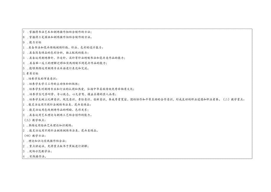 《简易绣品制作》授课计划.docx_第3页
