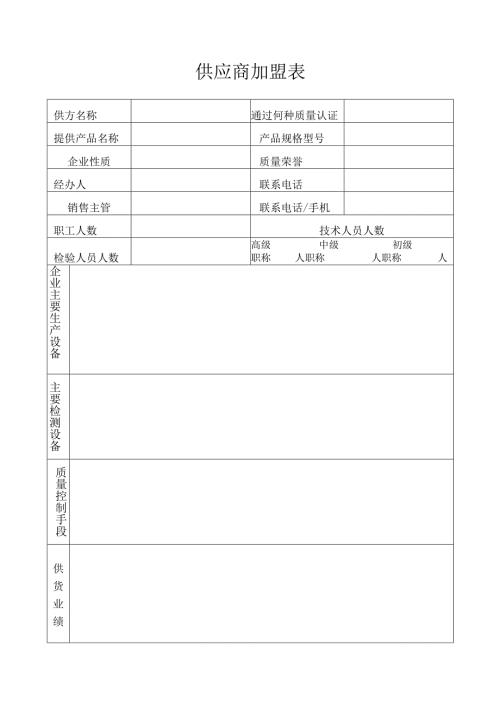 供方质量保证能力评价认定表.docx