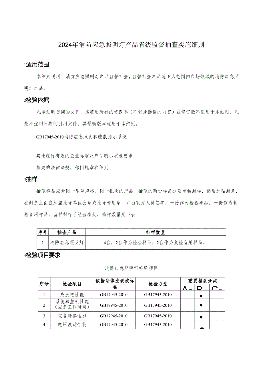 消防应急照明灯产品省级监督抽查实施细则.docx_第2页