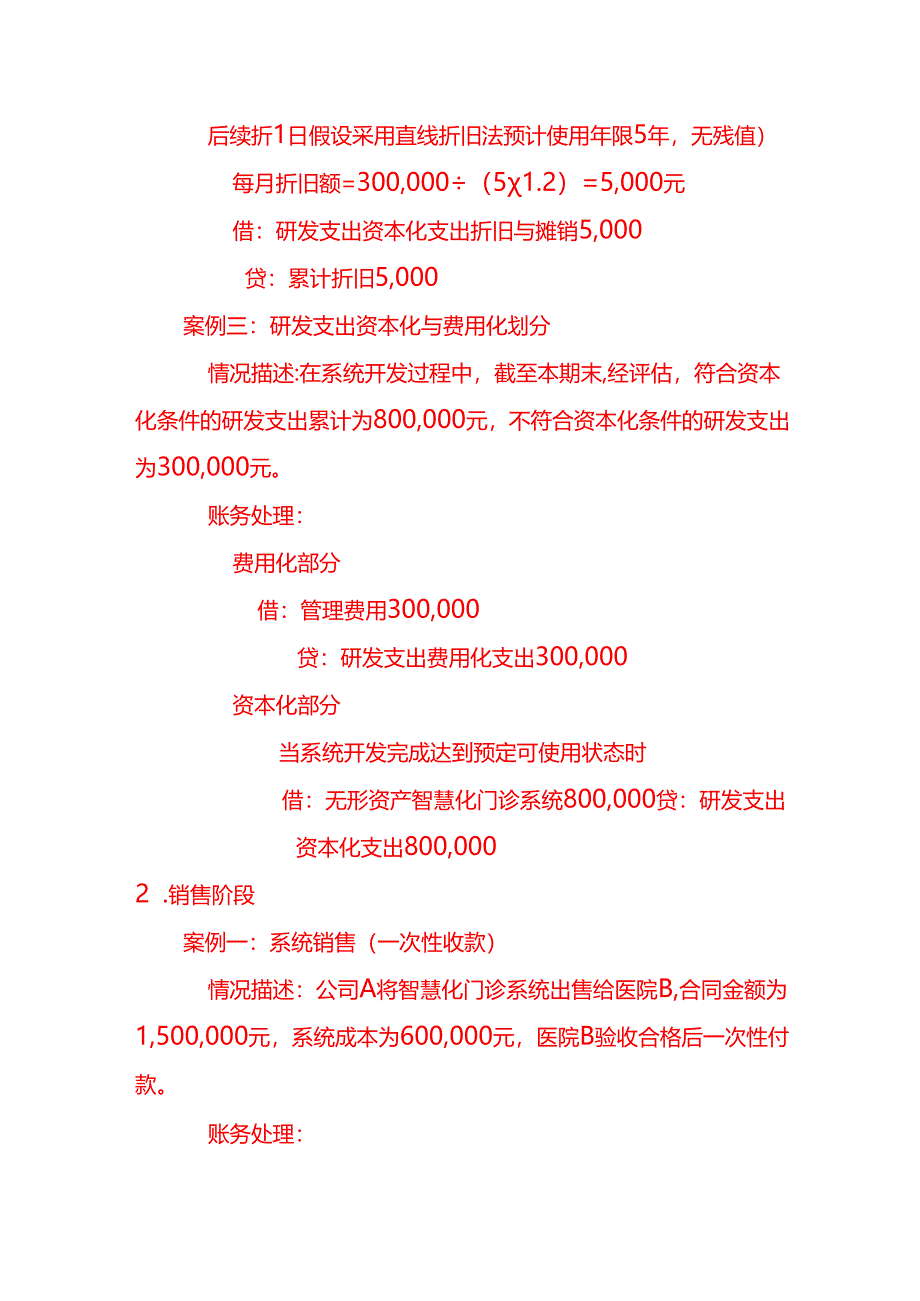 智慧化门诊系统开发公司会计处理分录－记账实操.docx_第2页