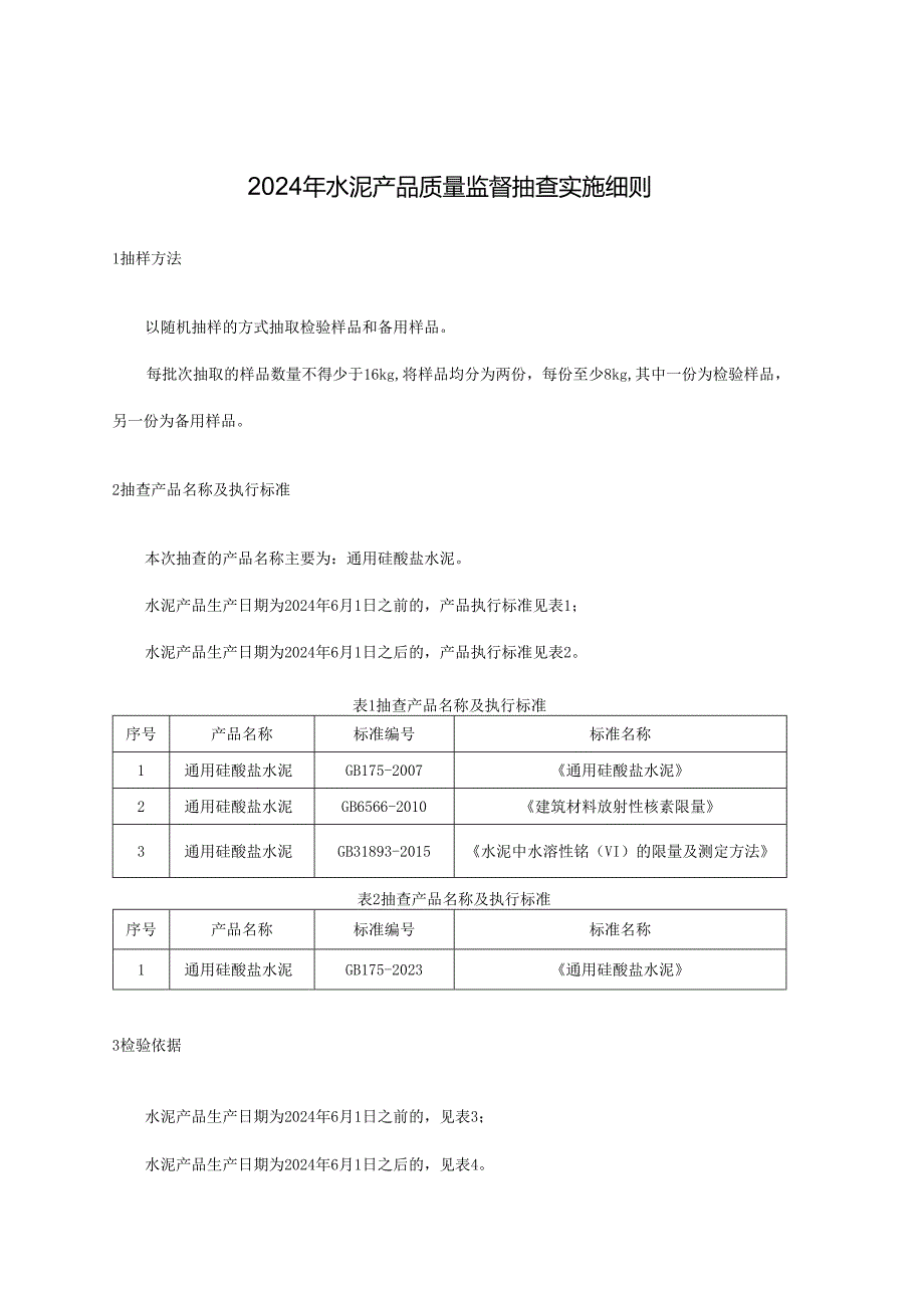 水泥产品质量监督抽查实施细则.docx_第1页