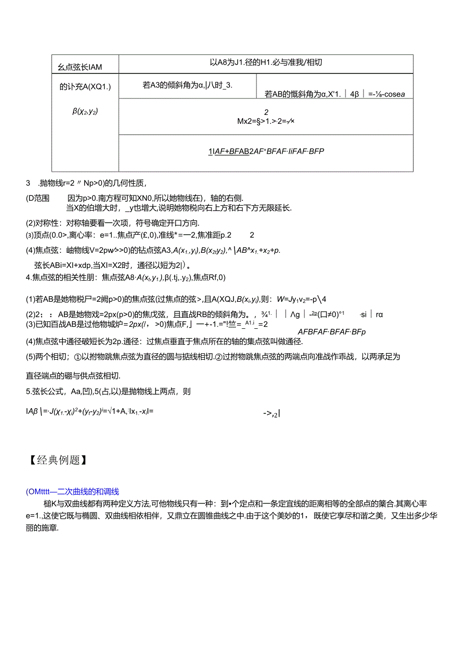 抛物线与其性质知识点大全和经典例题与解析.docx_第2页