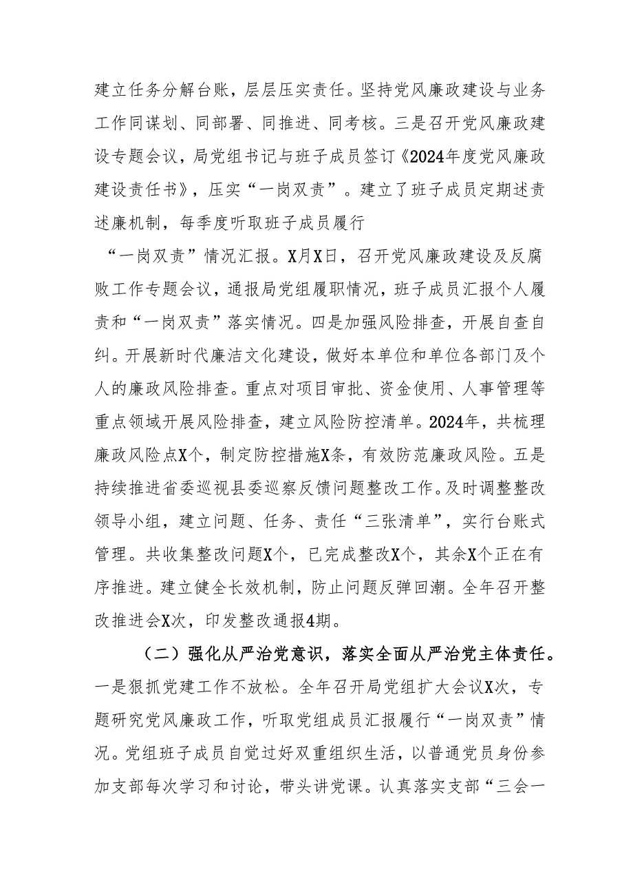 2024年国企《党风廉政建设》工作总结及2025年工作计划（4份）.docx_第2页