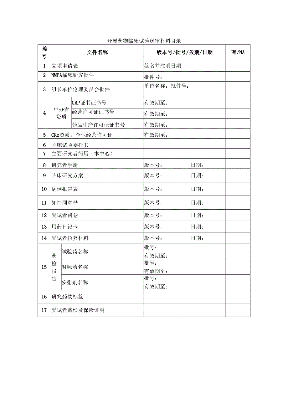 开展药物临床试验项目申请表.docx_第2页