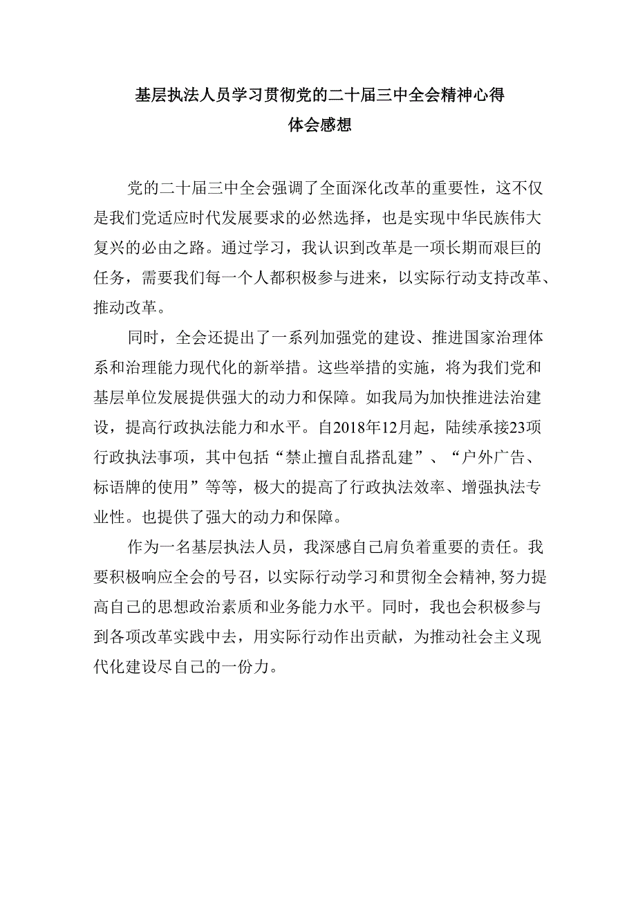 （11篇）经济侦查大队大队长学习二十届三中全会精神研讨发言范文.docx_第3页