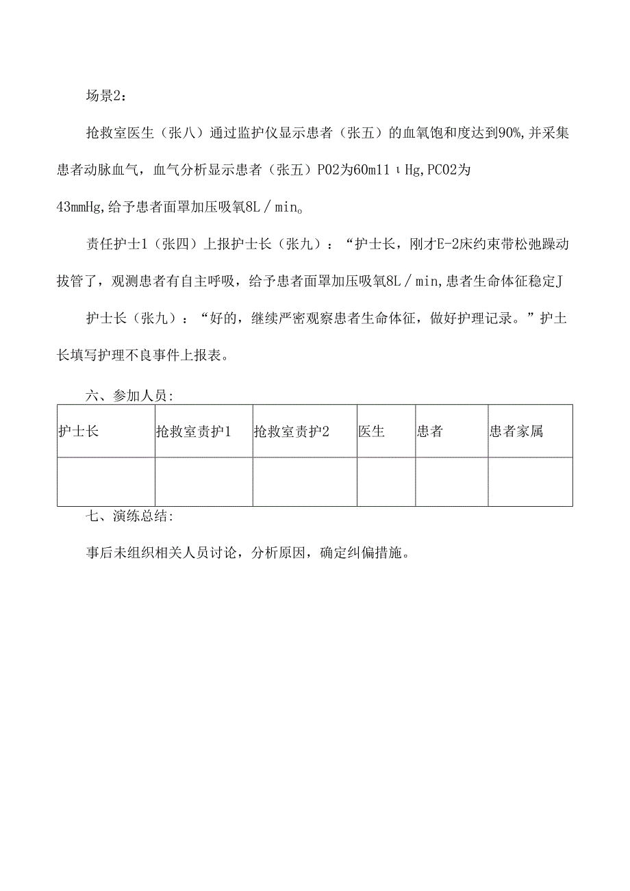 急诊科护理气管插管脱落应急预案演练脚本.docx_第3页