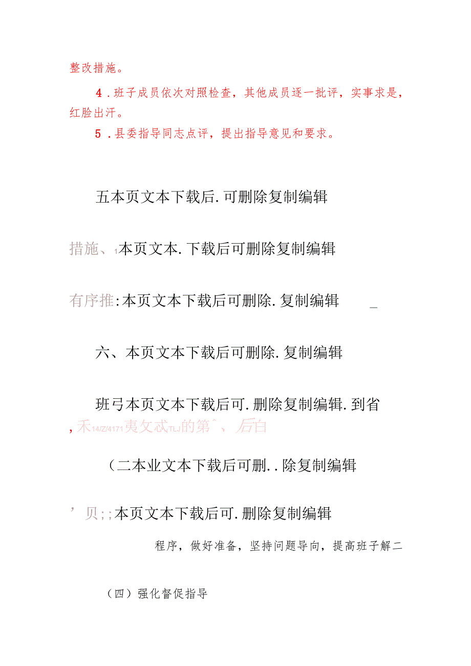 中小学校巡视巡察整改专题民主生活会实施方案（范本）.docx_第3页