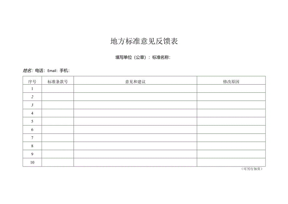 地方标准意见反馈表.docx_第1页