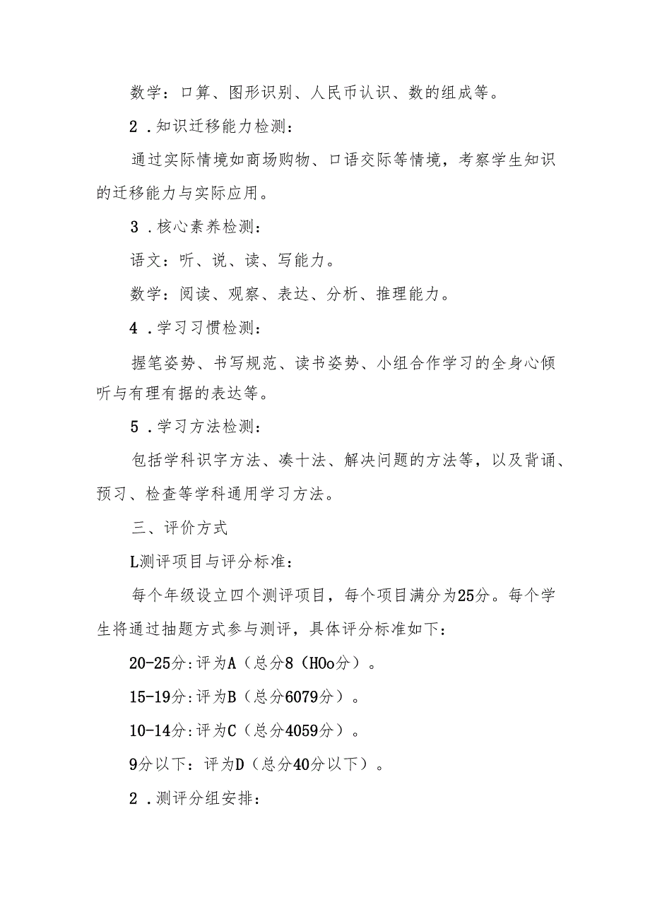 2024年期末一、二年级无纸化质量测评方案.docx_第2页