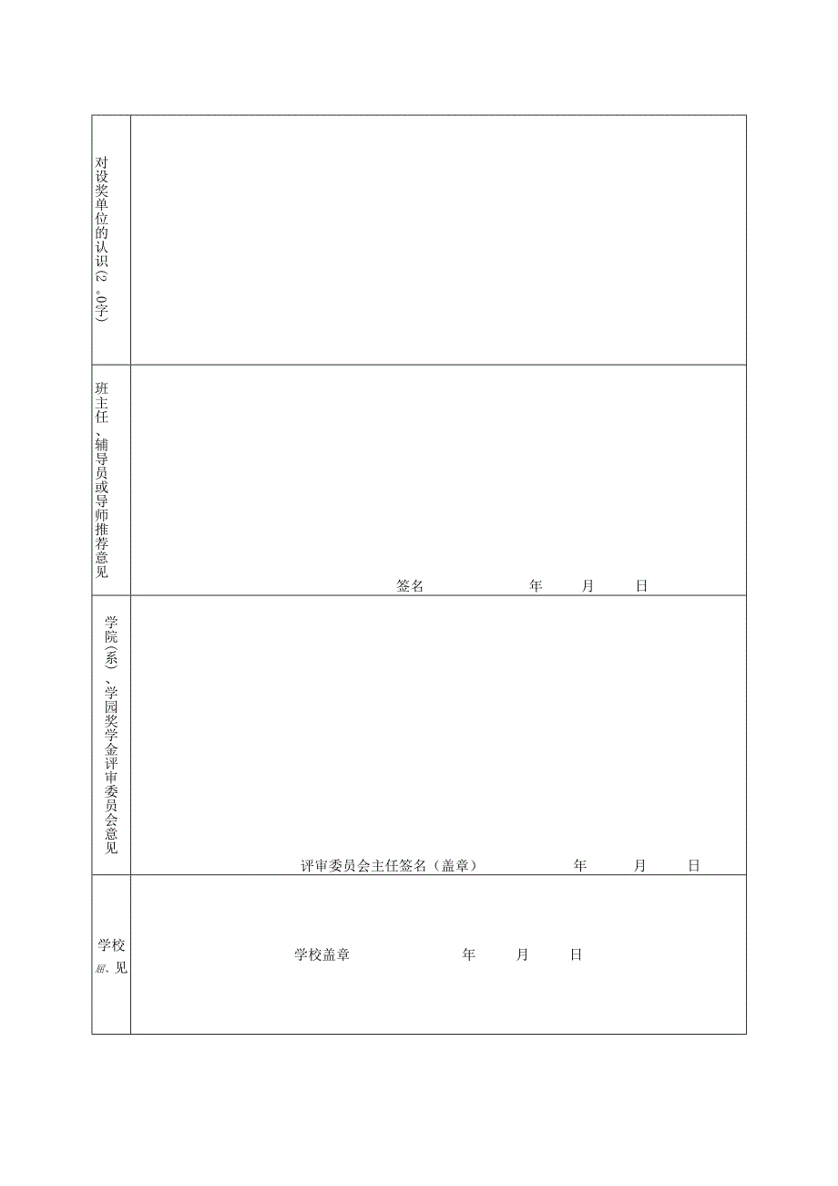 浙江大学 年度 奖学金评审登记表.docx_第2页