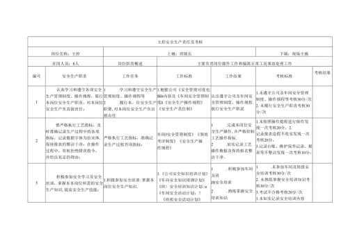 主控安全生产责任及考核.docx