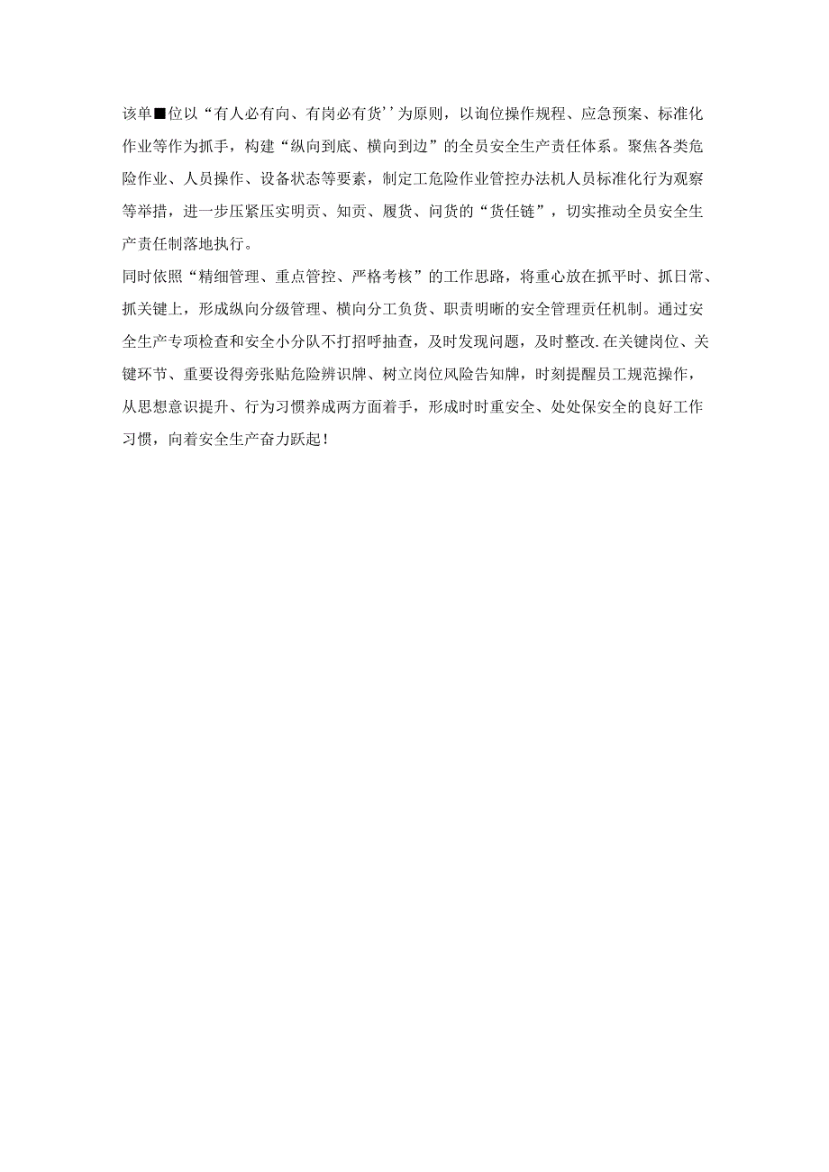 公司工厂安全生产工作总结材料.docx_第2页