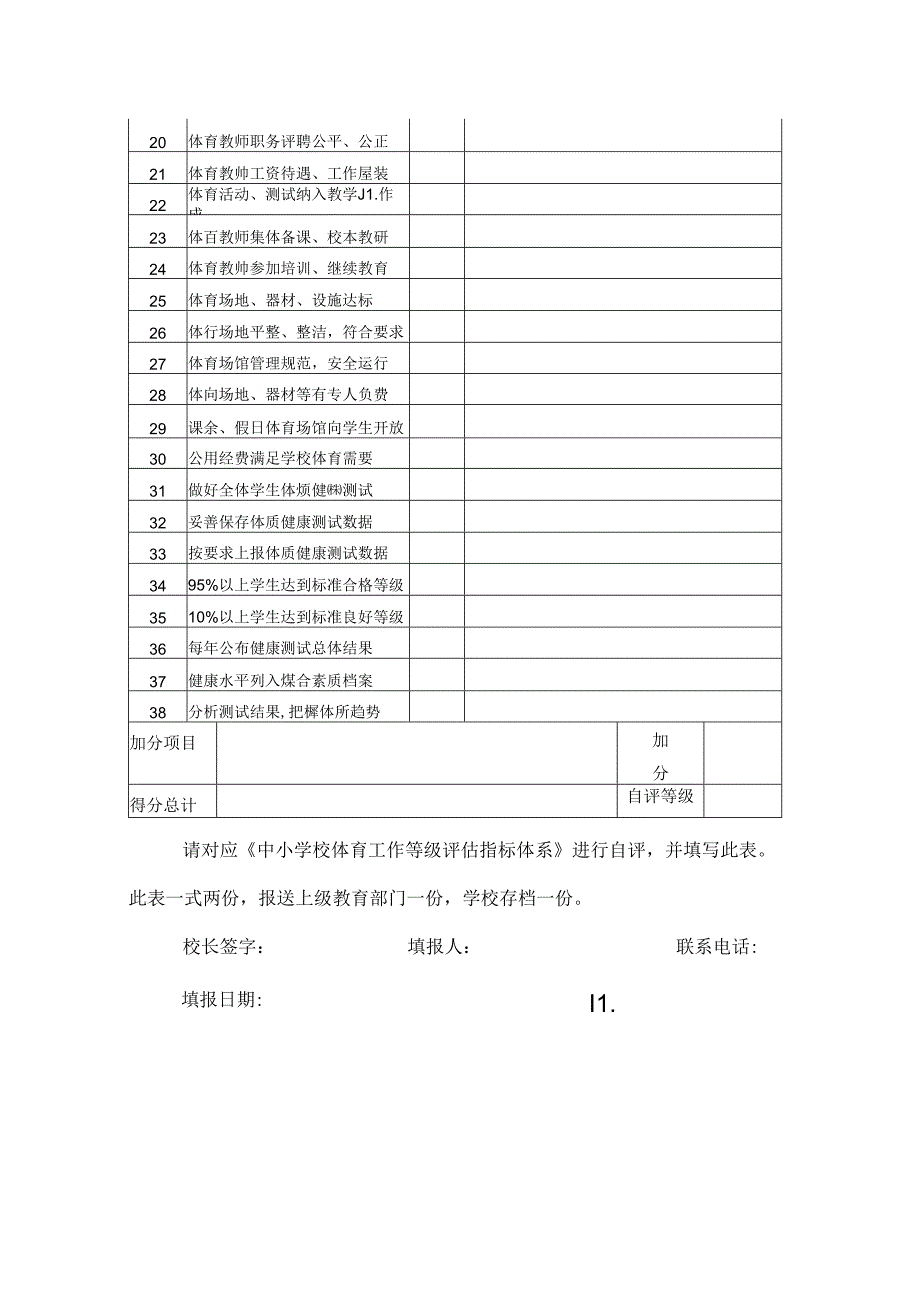 中小学校体育工作评估自评结果报表.docx_第2页