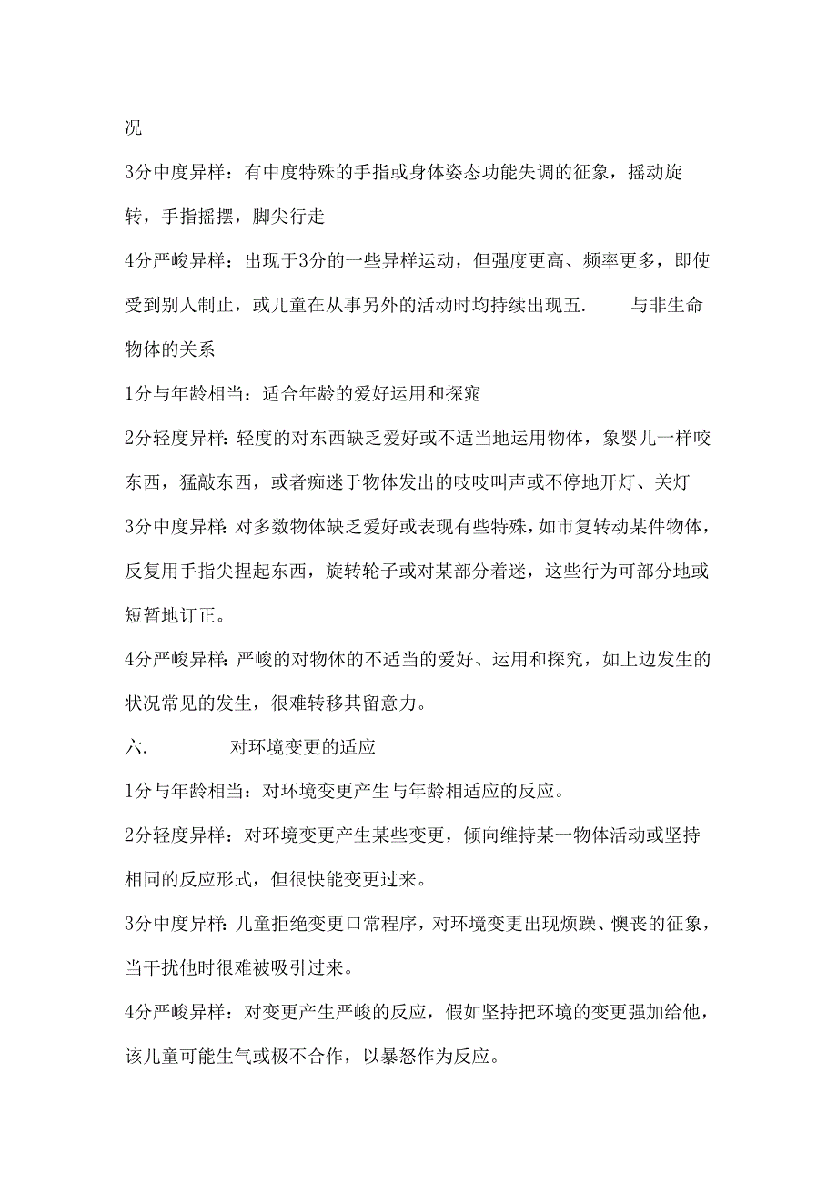 儿童孤独症评定量表(CARS).docx_第3页