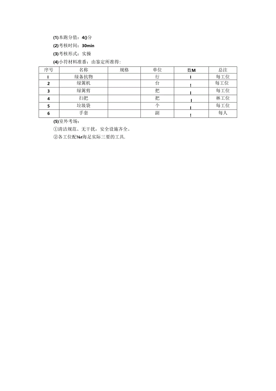 2024年山东省职业技能等级认定试卷 真题 农业技术员（园艺生产技术员）（四级）考场、考生准备通知单004.docx_第3页