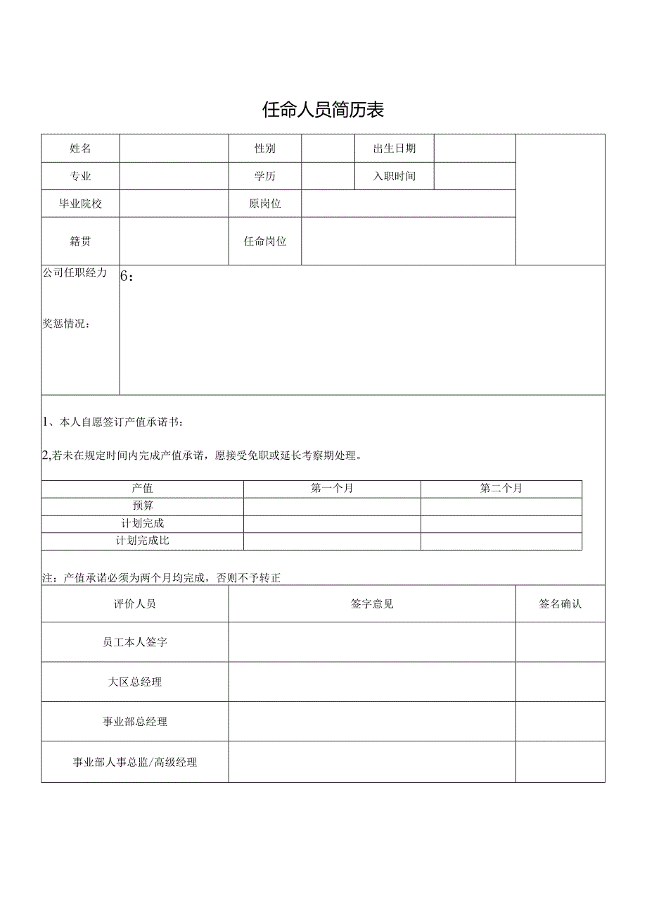 任命人员简历表.docx_第1页