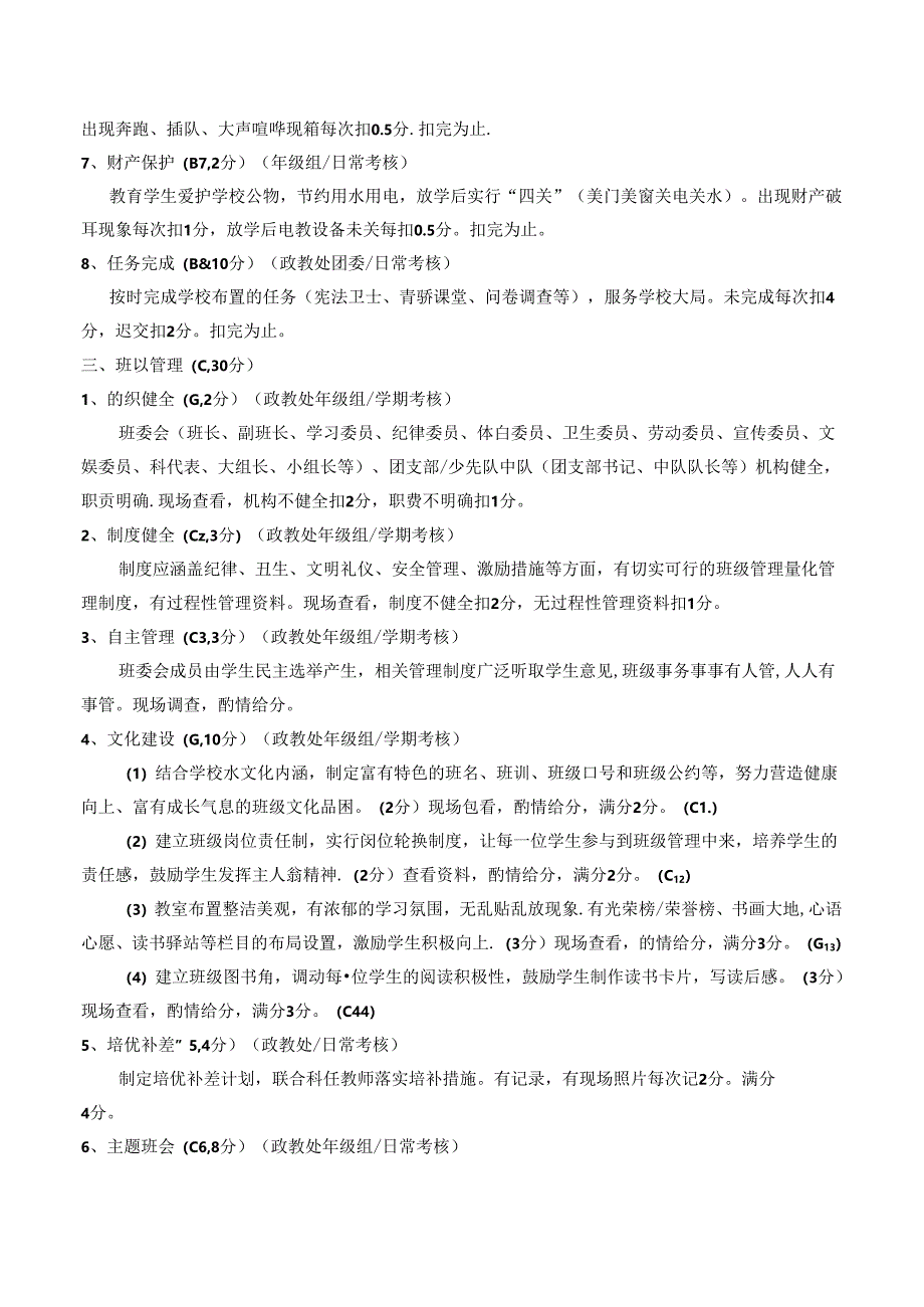 中学班主任量化管理考核细则.docx_第2页