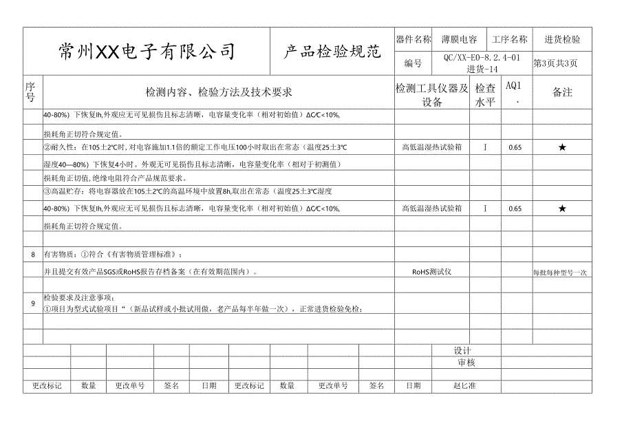 薄膜电容进货检验标准.docx_第3页