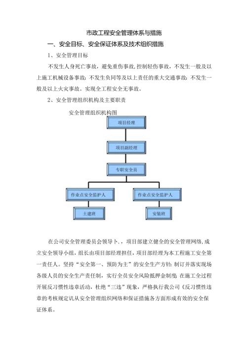 市政工程安全管理体系与措施.docx