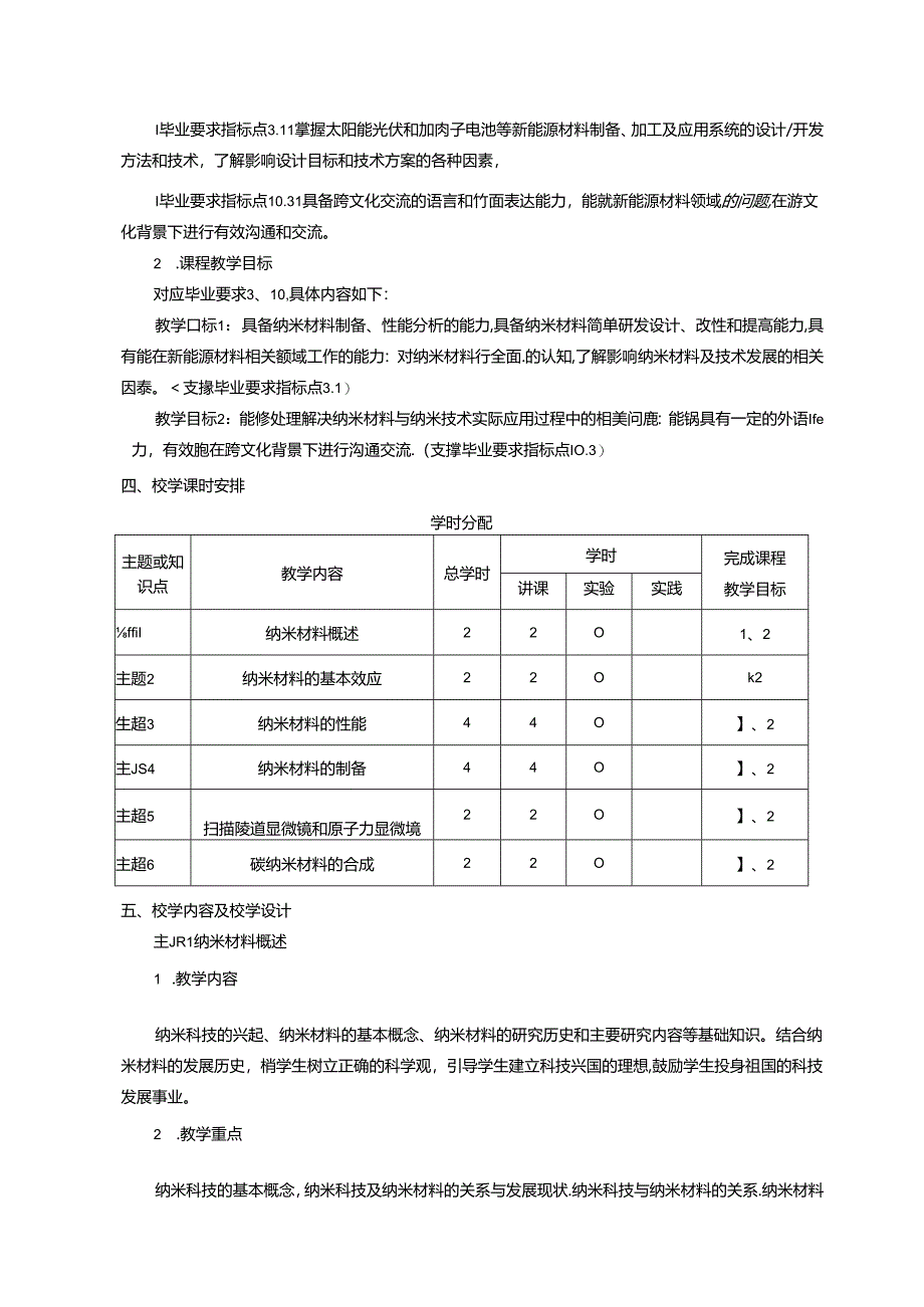 《纳米材料与纳米技术（双语）》课程教学大纲.docx_第2页