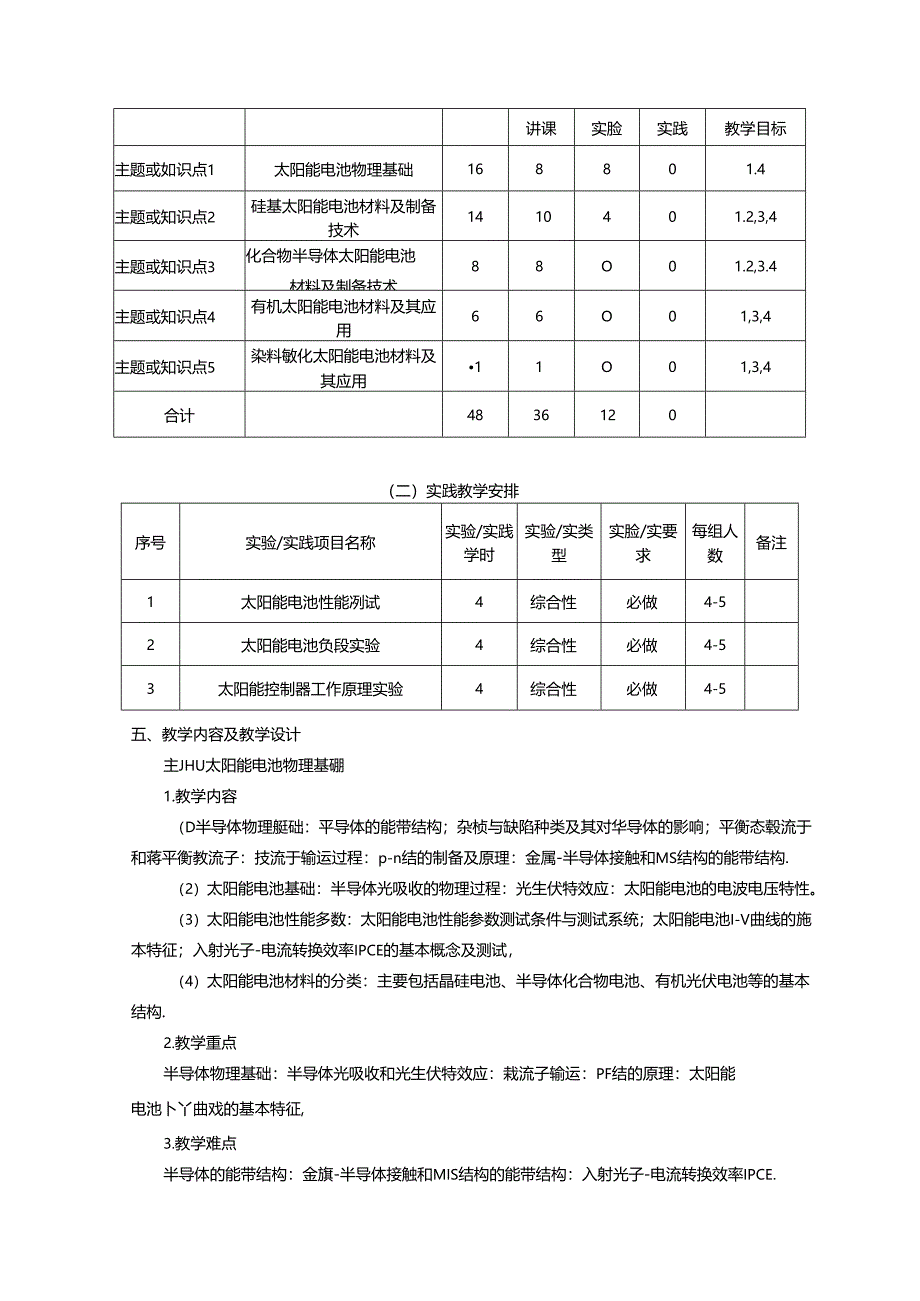 《太阳能电池材料》课程教学大纲.docx_第3页