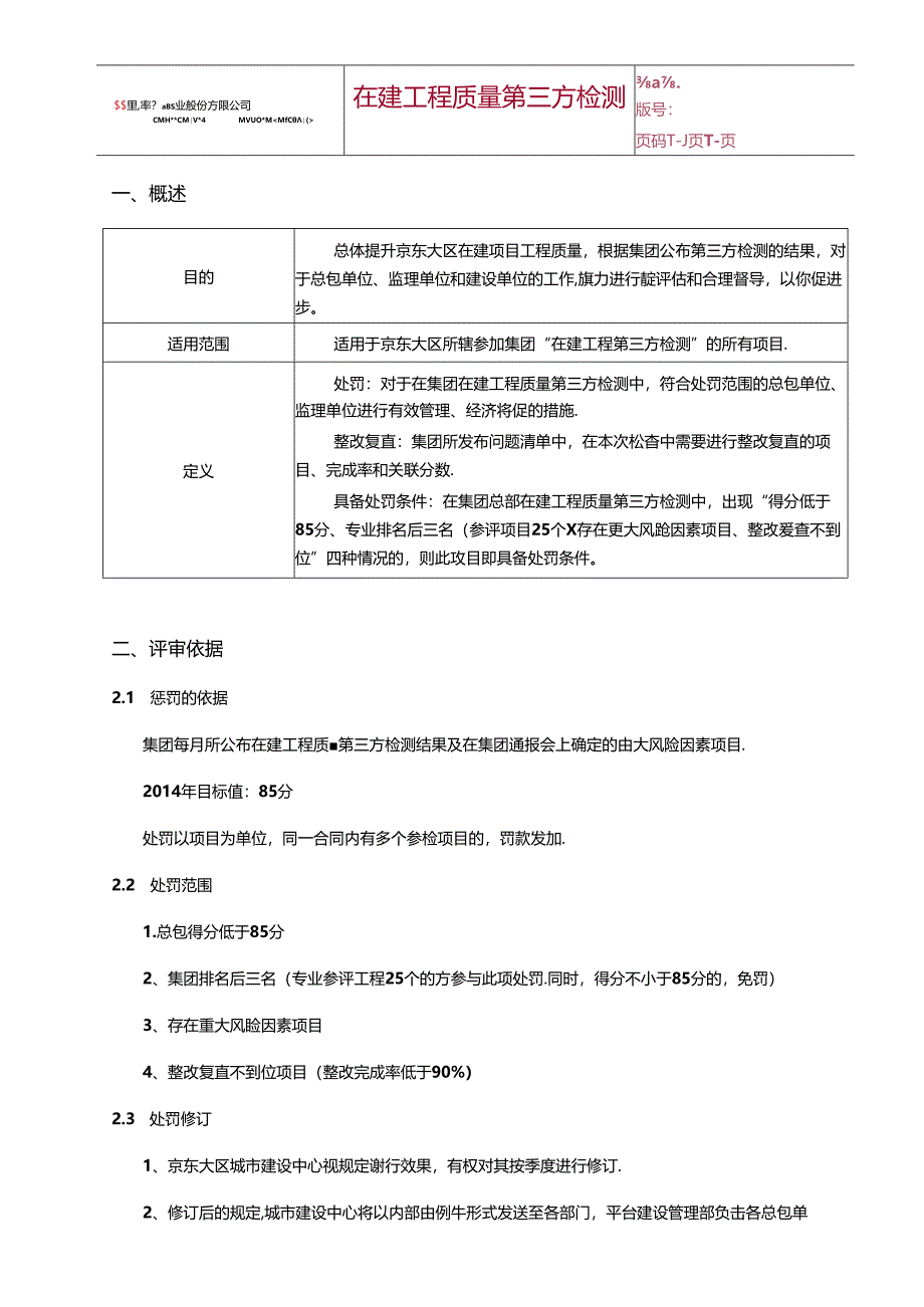 关于集团在建项目第三方检测结果的处罚规定（2014版）-20140513.docx_第2页