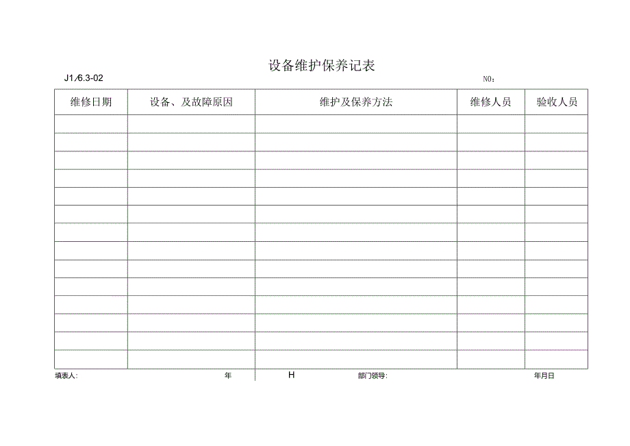 设备维护保养记录.docx_第1页