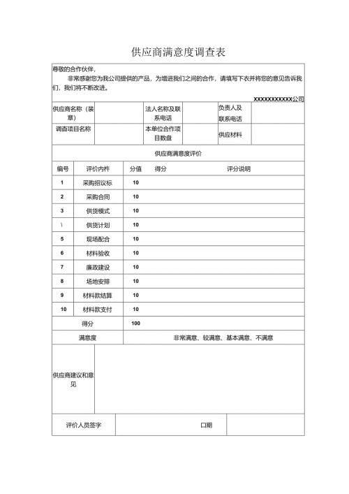供应商满意度调查表.docx