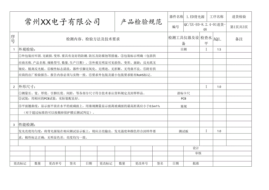 LED背光源进货检验标准.docx_第1页