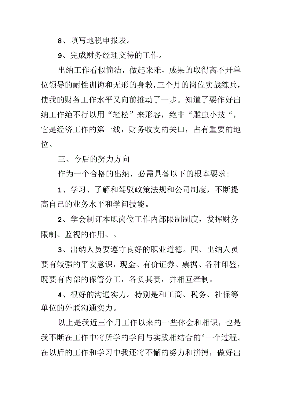 出纳试用期自我总结.docx_第3页