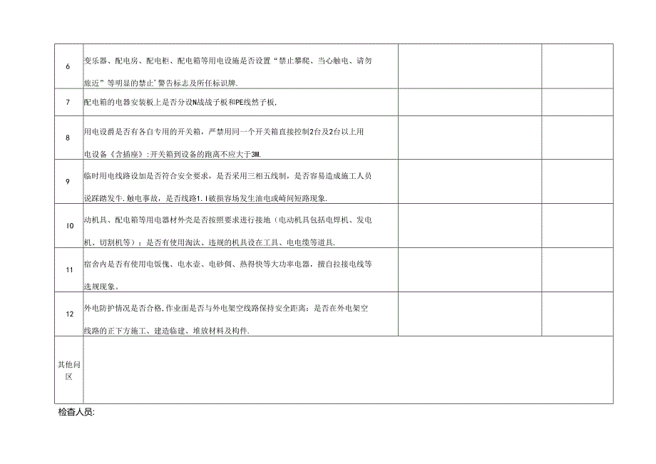 临时用电安全检查用表.docx_第2页