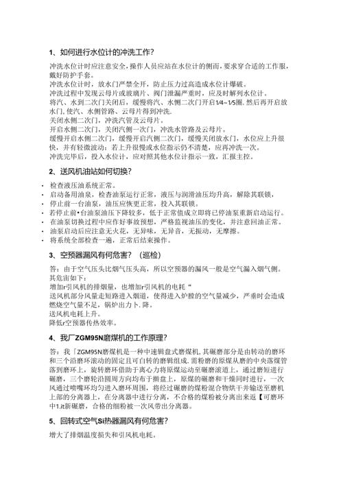 技能培训资料：30个锅炉实操题.docx