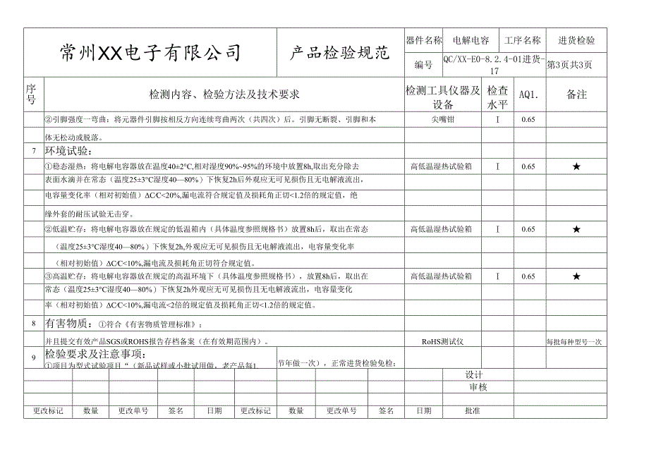 电解电容进货检验标准.docx_第3页