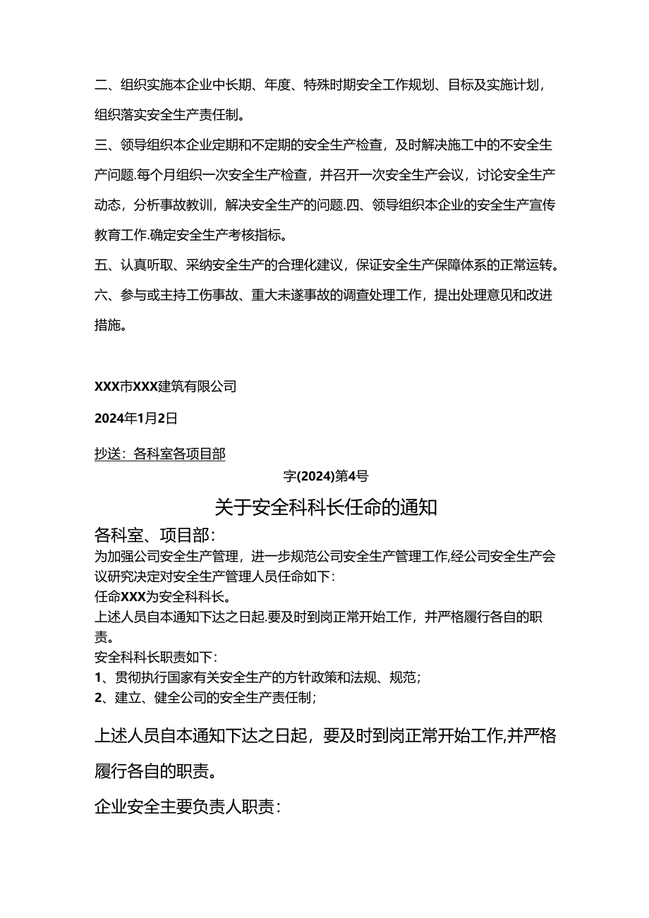 公司安全管理任命书.docx_第2页
