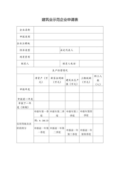 建筑业示范企业申请表.docx