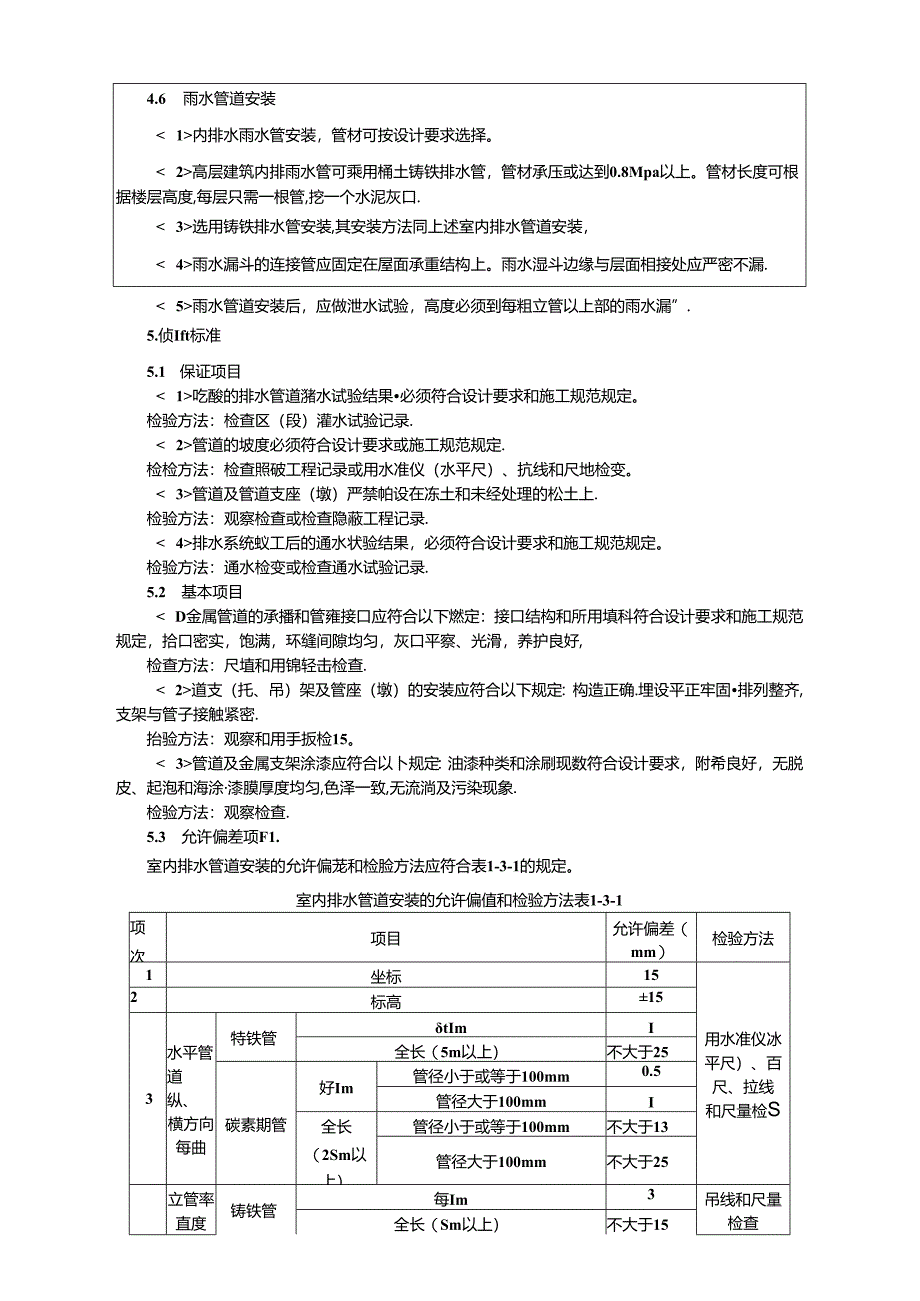 建筑施工室内铸铁排水管道安装技术交底.docx_第3页