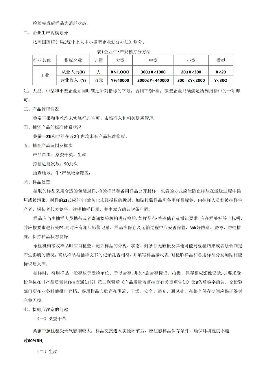 桑蚕干茧、生丝产品质量监督抽查方案.docx_第2页