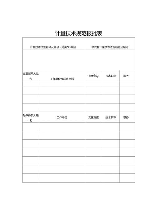计量技术规范报批表.docx
