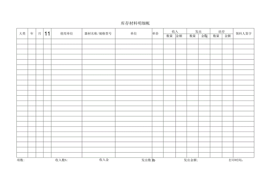 库存材料明细账.docx_第1页