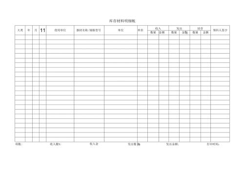库存材料明细账.docx