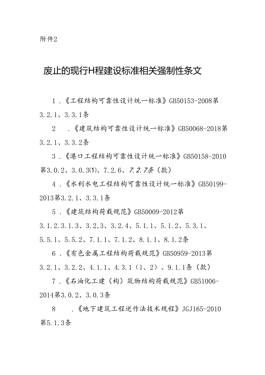 GB 55001-2021废止的现行工程建设标准相关强制性条文.docx_第1页