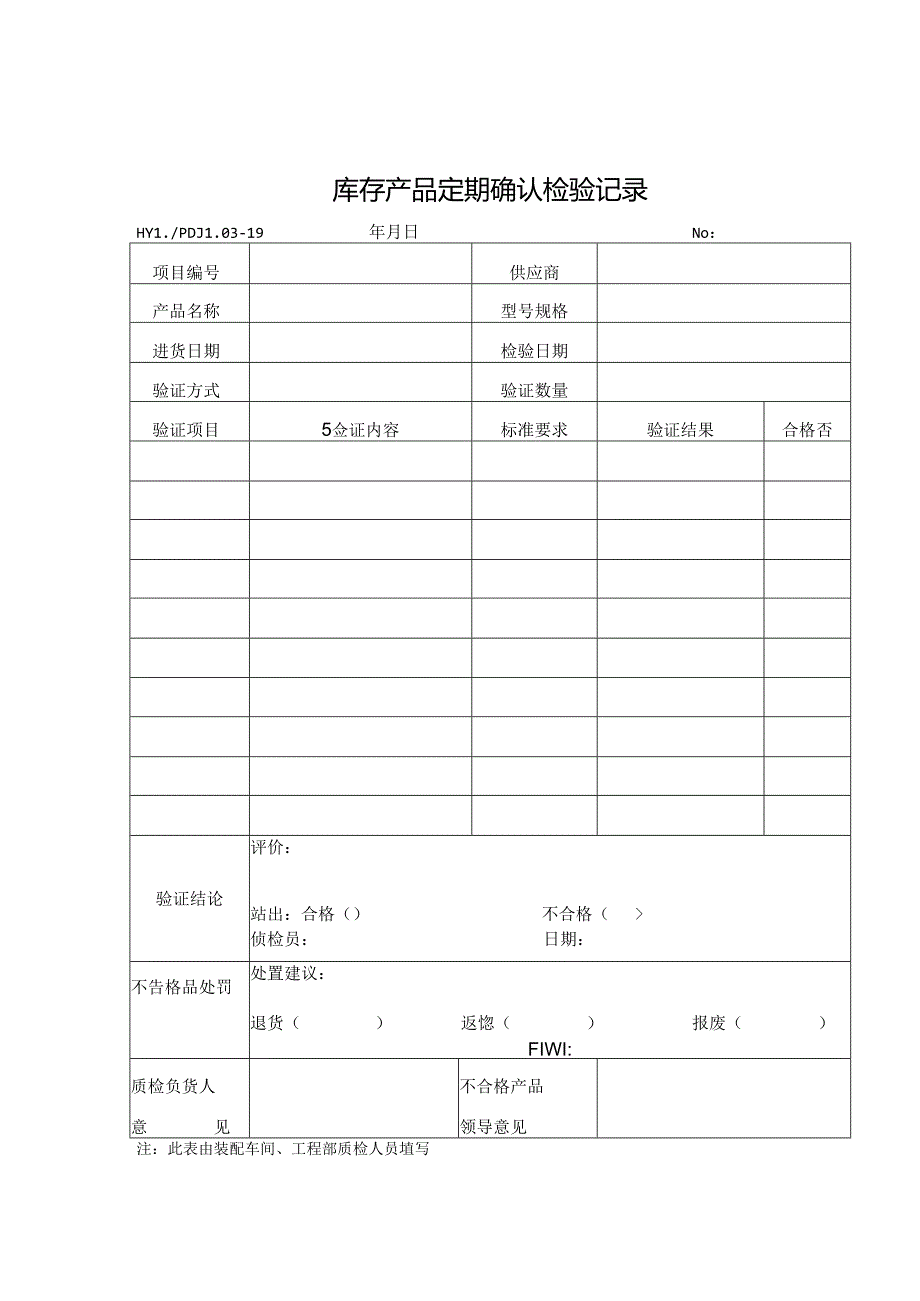 PDJL03-19库存产品定期确认检验记录.docx_第1页