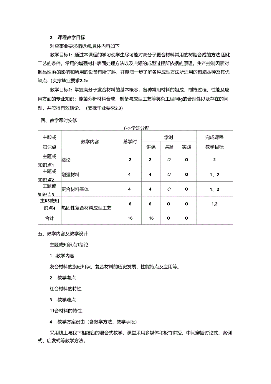 《聚合物基复合材料及改性》课程教学大纲.docx_第2页