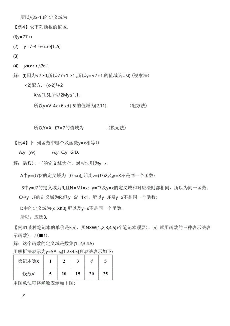 函数的概念与表示知识点与经典题型归纳.docx_第3页
