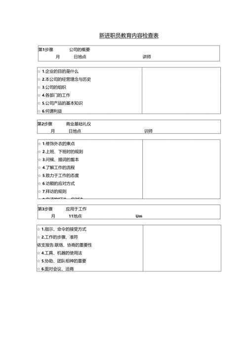 新进职员教育内模板.docx