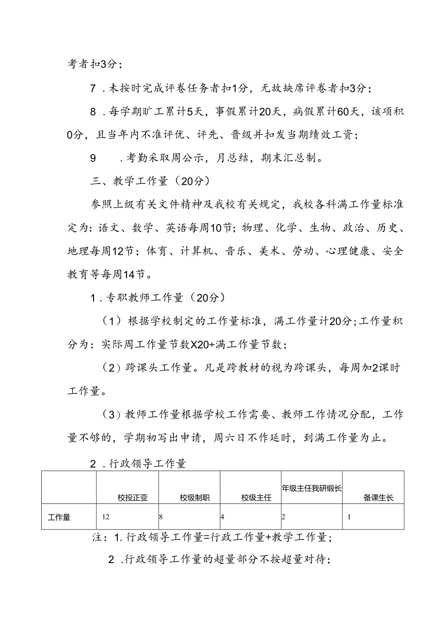 中学学校教职工学期目标考核方案（试行）.docx_第3页