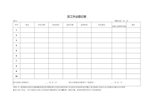 员工外出登记表.docx